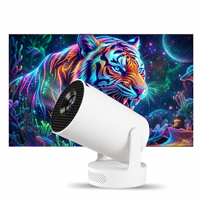 Smart Projector 4K HD WiFi6/BT5, Android 11, 180° Rotation, Auto Keystone, 4500 LM