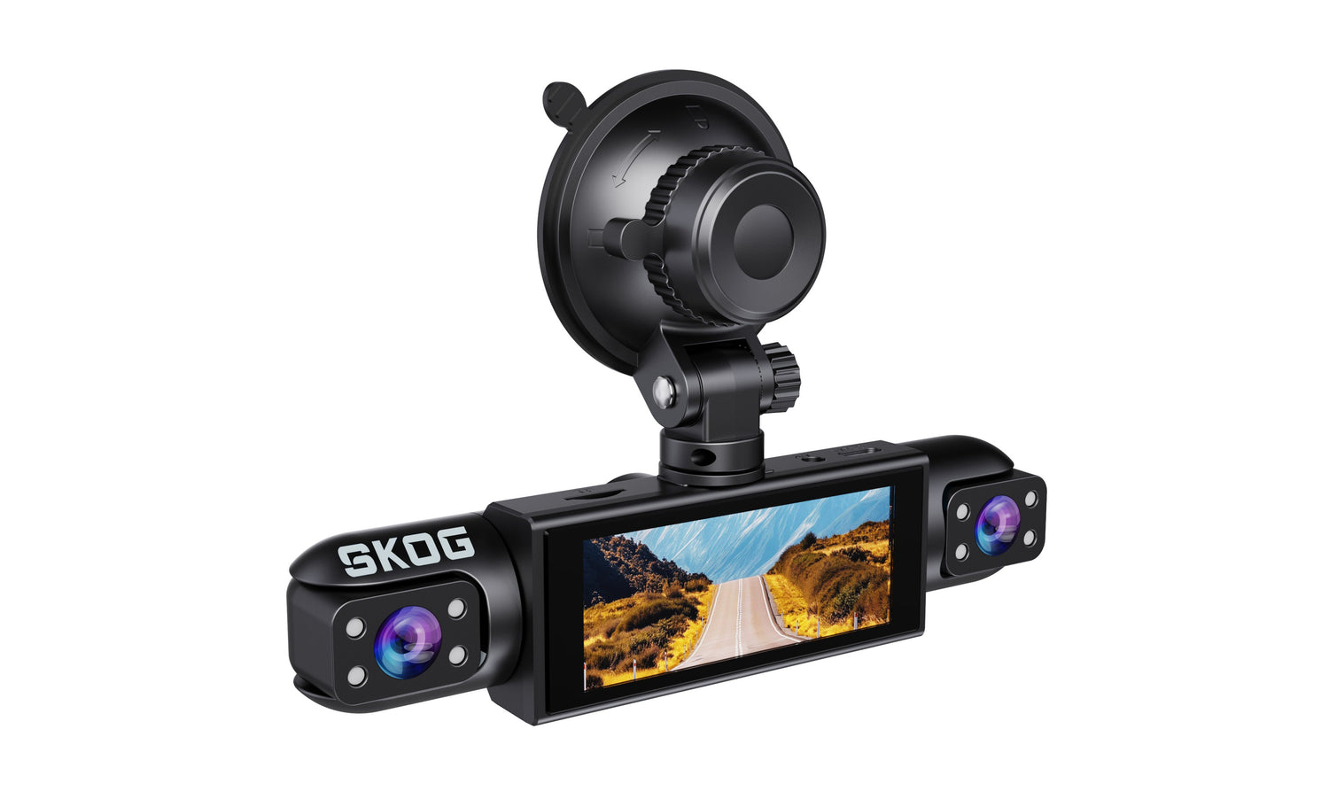 Skog 4 Channel Dashcam, FHD 1080P, 360° Protection, WiFi 6 & Loop Recording Dashboard Camera System