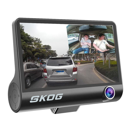 Skog SmartDrive HD Dash Cam 4" Display, Rear Camera, 170° Wide Angle