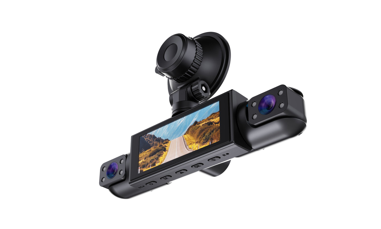 Skog 4 Channel Dashcam, FHD 1080P, 360° Protection, WiFi 6 & Loop Recording Dashboard Camera System