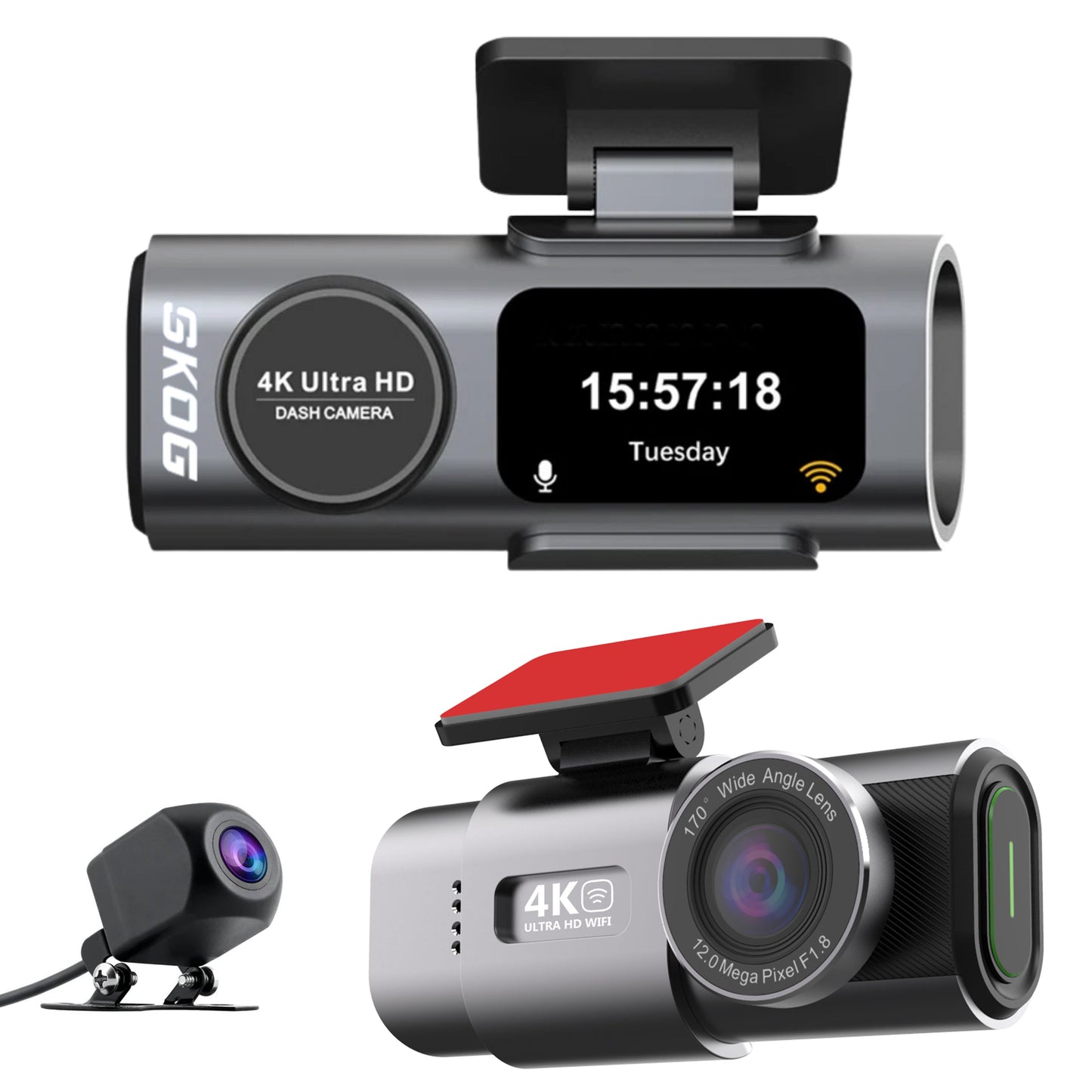 Skog Ultra HD WiFi Dash Camera Car Dashboard