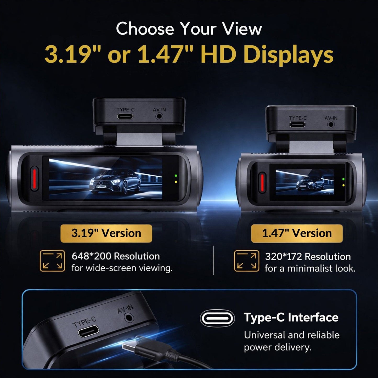 Skog 4K Camera Front & Rear View Night Vision, 24H Parking Monitoring, G-Sensor, WiFi 6