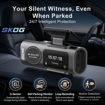 Skog Ultra HD WiFi Dash Camera Car Dashboard